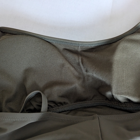 INTO THE BLEU Olive Green Swimsuit one piece XL NWT - Picture 7 of 12